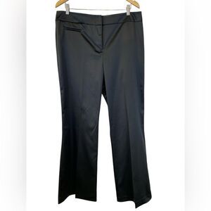JS Collections Black Satin Dress Pants Cocktail Evening Size 14
